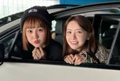 禾羽開車大膽樂當「老司機」　畇二昔轉彎落漆：車身刮掉一整條