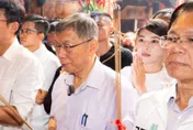 鎮瀾宮神秘會談！柯文哲與顏清標關門聊20分鐘