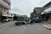 花蓮2小貨車對撞車禍釀2傷　1人夾困雙腿骨折