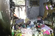 影/基隆中正區集合住宅火警　屋內堆滿雜物搶救困難