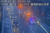 國道1號五楊高架3車追撞　未釀傷亡車流一度回堵