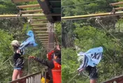 影/悚！陸女玩「懸崖鞦韆」墜亡　出發前驚喊安全繩「沒拴緊」