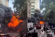 影/美華爾街「銅牛」附近傳汽車爆炸　驚見大火球路人尖叫逃離