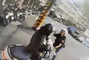 影/基隆喪屍騎士拒檢衝撞　女警負傷壓制逮人