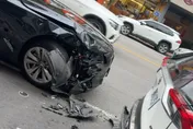 影/台中又傳毒駕！男吸「喪屍菸彈」精神恍惚　衝撞路邊停車