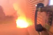 影/清大宿舍驚見爆炸火警！狂燃竄煙學生急逃命