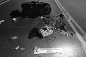 仰德大道「機車對折」驚悚車禍！男大生遭撞慘死血泊