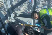 影/嘉義水上車站電梯故障　8人受困半小時熱翻