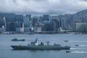 影/畫面曝！美商無人艇近拍陸052D大驅　揭低成本偵監可行