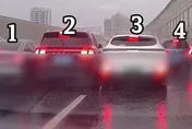 影/上海離奇「4車並排撞」！行車紀錄器曝光　竟是下車蒐證釀禍
