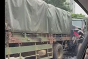 國軍「聯合防禦操演」出事了！軍卡「3輛撞成一團」