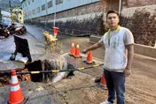 桃園龜山路基掏空！區公所夜間緊急封閉