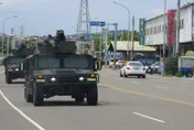 影/國軍首度聯合防禦操演　拖式2B飛彈車苗栗街頭奔馳