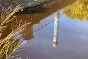 影/台南城西掩埋場疑排放黑水　農業局：近3年水質檢測合格