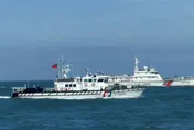影/颱風巴威剛過！4艘陸海警船現身金門限制水域　海巡強勢驅離