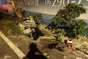 情侶碎裂慘死！台南無照情侶雙載「撞路樹起火雙亡」