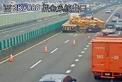國道10號拖板車、3自小客連環撞　回堵4公里