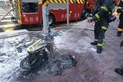 北市立法院旁驚傳火警　電動自行車陷火海幸無人傷