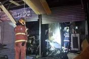 氣爆？彰化基督教醫院對面「早餐店深夜炸開」碎片噴滿街