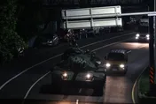 影/漢光42號關鍵基礎設施防護　第10軍團M60A3戰車黑夜奔馳