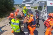 影/台東海岸驚傳男子落海！海巡警消聯手救起已送醫
