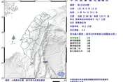 5縣市有感！屏東近海發生規模4.4地震　最大震度3級