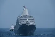 影/直擊漢光42號反封鎖護航　海軍、海巡首度聯合掩護商船進港
