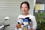 少女心噴發！陳幸妤抱史努比：超可愛　曝七夕與小兒子共度