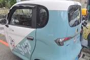 影/嘉義驚見「老頭樂」上路　車主掛自製車牌恐挨罰