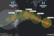 沙德爾達中颱上限！週四週五影響最大　半個台灣恐逃不掉