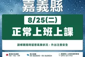 雨勢趨緩！嘉義縣、台南市明天正常上班上課