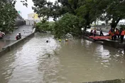 影/屏東豪雨！萬丹夫妻遭惡水沖倒　妻抱樹獲救、74歲夫失聯