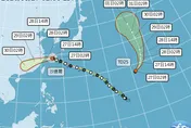 沙德爾衝北部海面！8:30發海警　4縣市大雨特報