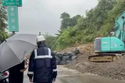 選區驚傳山崩！賴瑞隆急赴現場：爭取中央支持重建經費