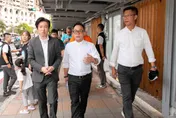 謝國樑今登記拚連任　童子瑋拉張惇涵拋政見牛肉
