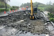 豪雨狂炸台26線！石牛溪南下路基掏空　驚現「巨大斷層」