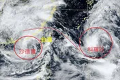 雙颱環流藏線索！空中「對角線」成形　鄭明典揭驚人異象
