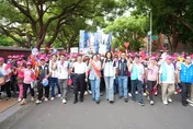 徐欣瑩登記參選新竹縣長　鄭麗文楊文科張鎮榮陪同　徐欣瑩：這一仗是廉能政治對上金權政治