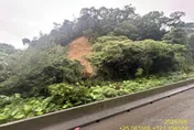 大雨沖刷釀國1邊坡土石滑落　高公局：初判未影響行車安全