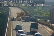 五楊高架上班噩耗！3車相撞打橫釀「全線封閉」直擊