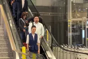 中天獨家直擊！洪申翰晚間抵達南京