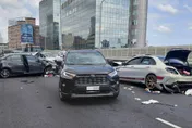 新北三重台1線高架4車追撞釀8傷！車流一度回堵泰山