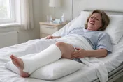 髕骨骨折打石膏躺2個月！57歲婦突發「肺栓塞」險喪命