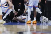 NBA/悚！雷霆球星重摔左腿嚴重變形　主帥憂心：情況不太好