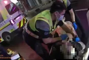 影/驚悚！彰化颱風夜男癲癇口吐白沫　警搏死神搶回一命