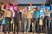 展現藍營團結力！韓國瑜新竹市站台　楊文科、林耕仁到場力挺