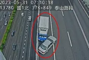 快訊/上班族注意！國1北向泰山段「2車追撞」車流堵塞
