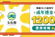 文化成年禮金開領啦！領取、使用懶人包一次看　還祭出2大優惠