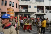 明揚大火消防員4死　大甲媽遶境赴屏二分隊祈福