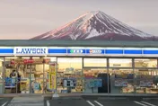 影/可與富士山同框！河口湖超商爆紅公所架黑幕阻擋　竟被陸客「戳洞繼續拍」